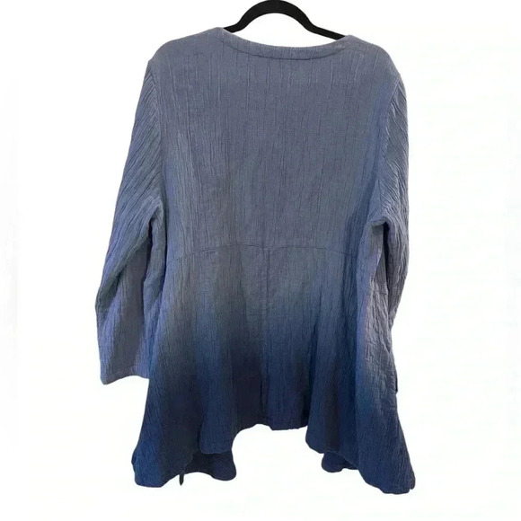 Soft Surroundings gauzy lightweight cover up cardigan PL - Picture 2 of 9